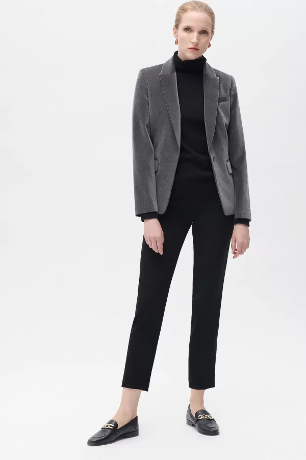 Best Sale CAROLL Blazer Aurora Femme Gris Fonce