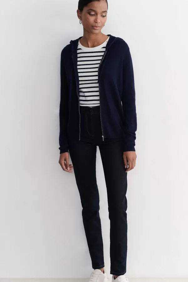 Cheap CAROLL Gilet Basile B Femme Bleu Marine