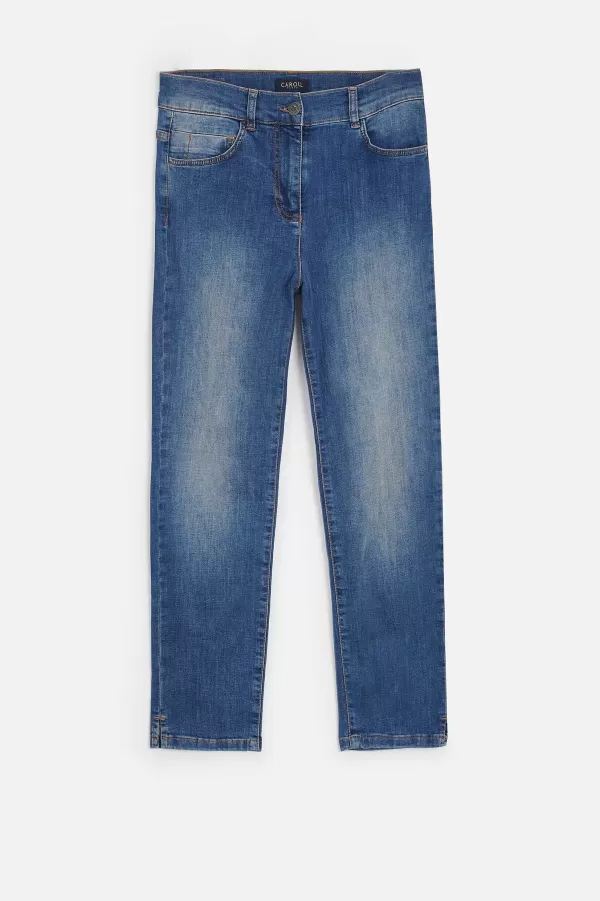 Cheap CAROLL Jean Pantacourt Caleb B Femme Denim Stone