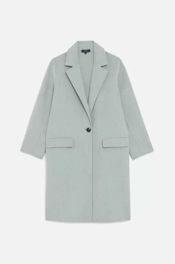 Online CAROLL Manteau Gaenore Femme Bleu Pastel