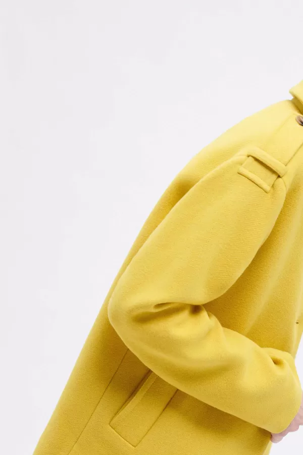 Sale CAROLL Manteau Galant Femme Jaune