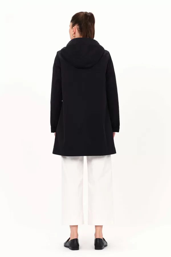 Fashion CAROLL Manteau Gvenard Femme Bleu Marine