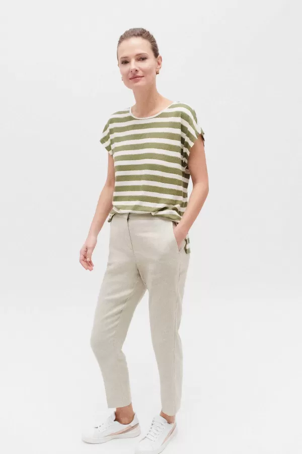 Cheap CAROLL Pantalon Allan Femme Beige