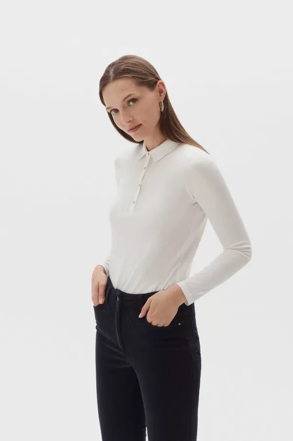 Best Sale CAROLL Pantalon Chicago Velours Femme Bleu Marine