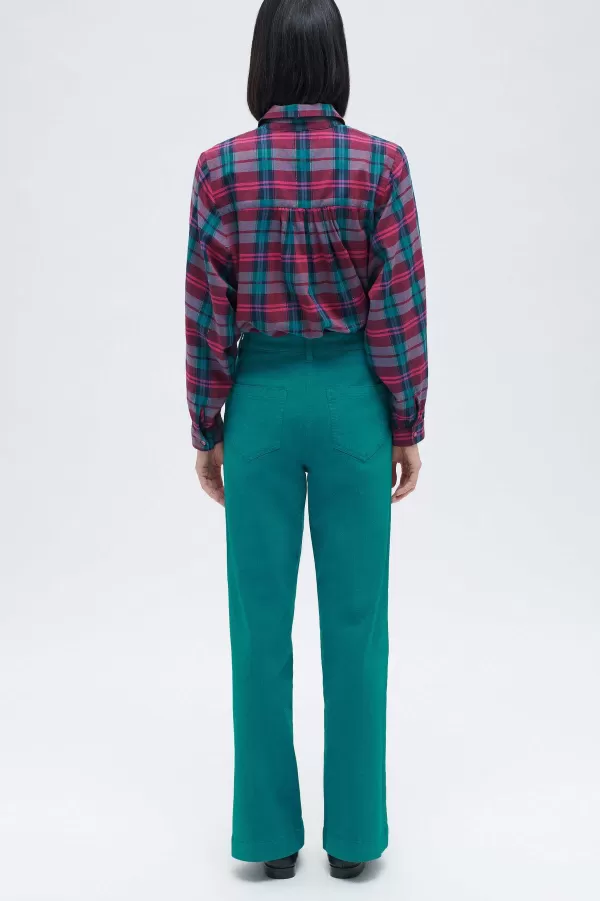Best CAROLL Pantalon Plazzaro Femme Bleu Turquoise