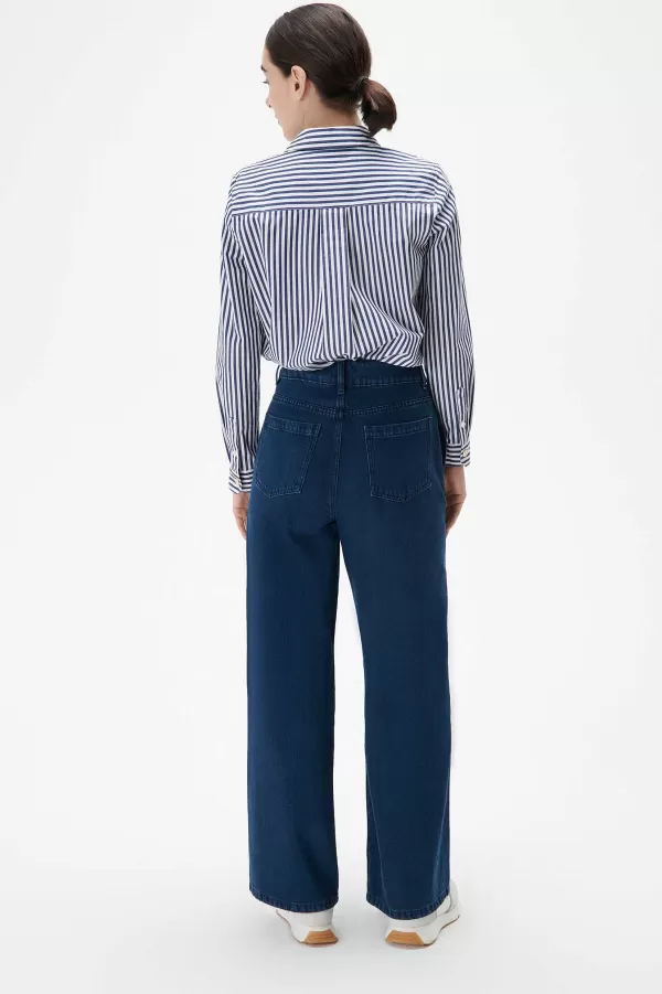 Best Sale CAROLL Pantalon Polar Femme Denim Stone