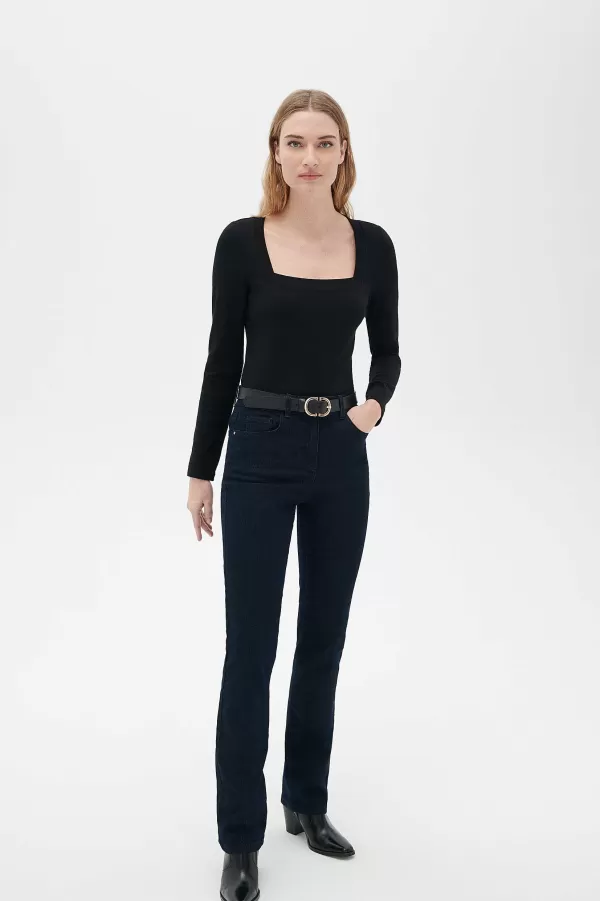Flash Sale CAROLL Pantalon Prayano Femme Denim Double Stone