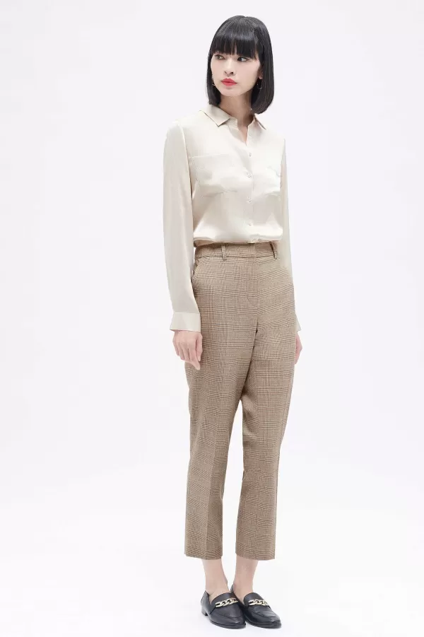 Best CAROLL Pantalon Psidiko Femme Camel
