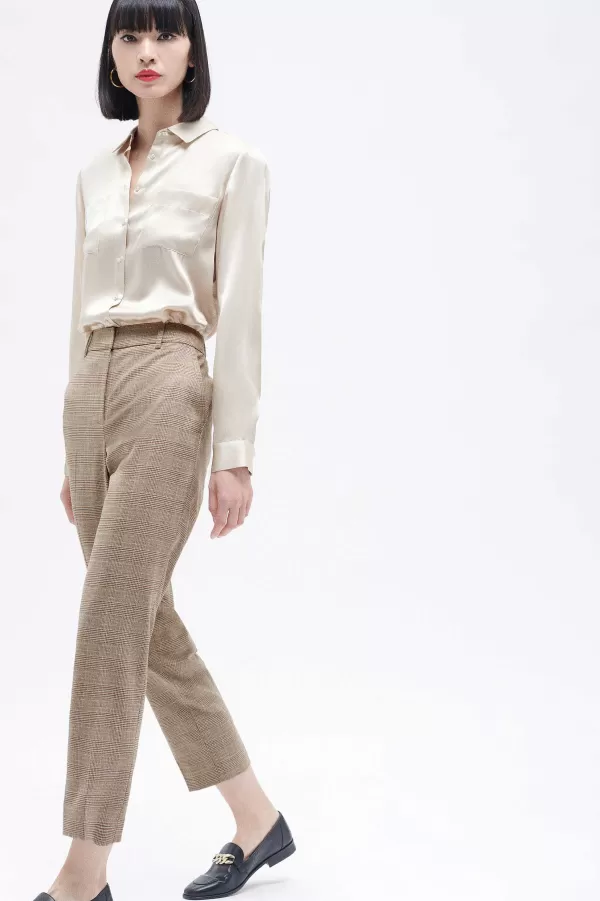 Best CAROLL Pantalon Psidiko Femme Camel