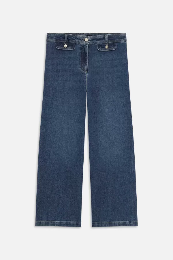Cheap CAROLL Pantalon Teana Femme Denim Stone