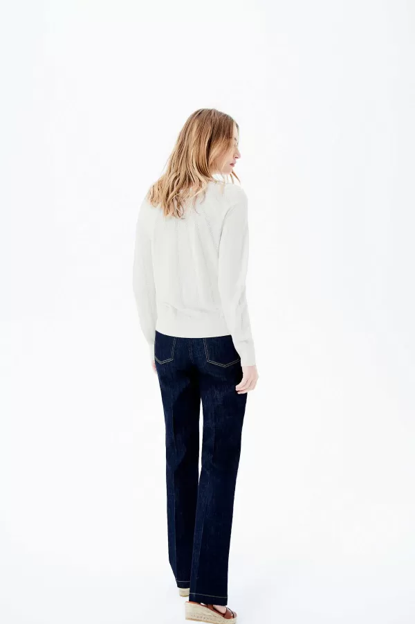 Cheap CAROLL Pull Makoura Femme Ivoire