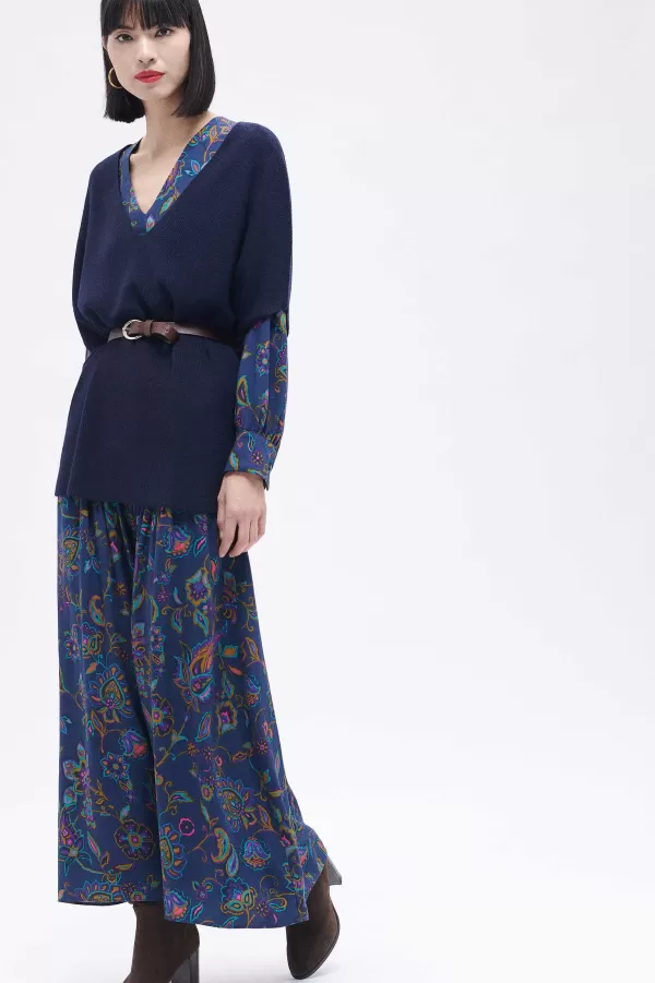 Best Sale CAROLL Pull Mathew Femme Bleu Marine