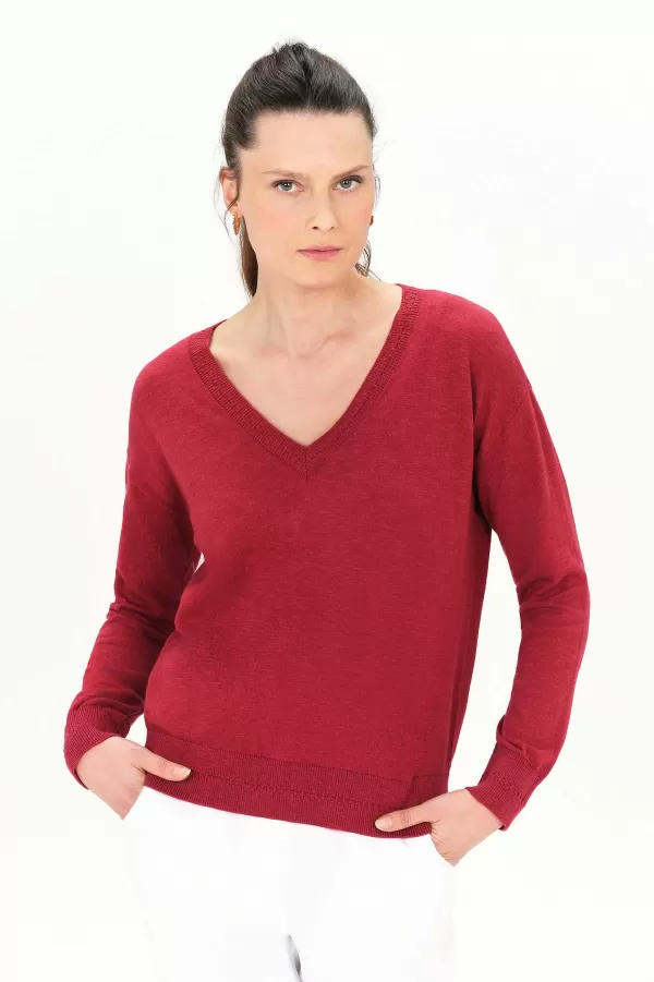 Cheap CAROLL Pull Mbetty Femme Marron Fonce