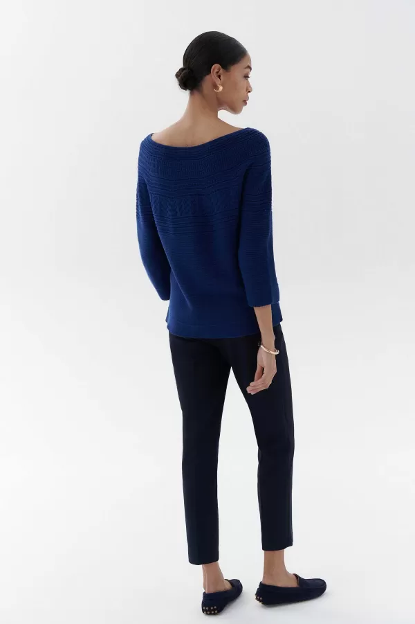 Best Sale CAROLL Pull Mira Femme Bleu Marine