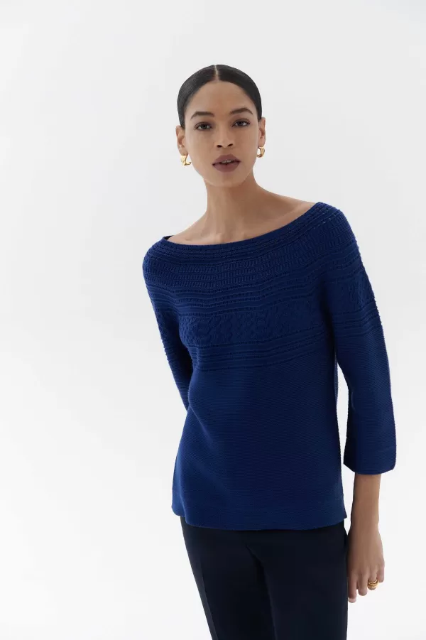 Best Sale CAROLL Pull Mira Femme Bleu Marine