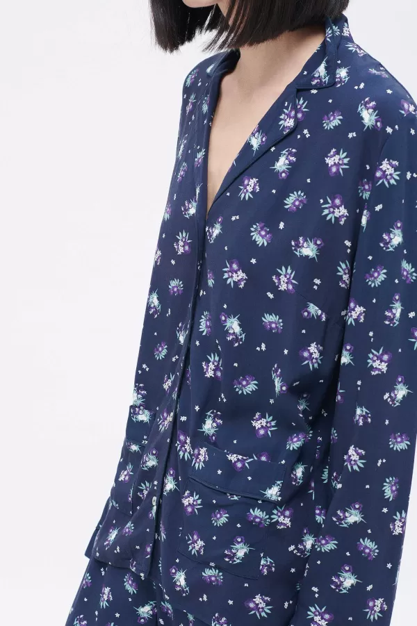 Clearance CAROLL Pyjama Axel Femme Bleu Marine