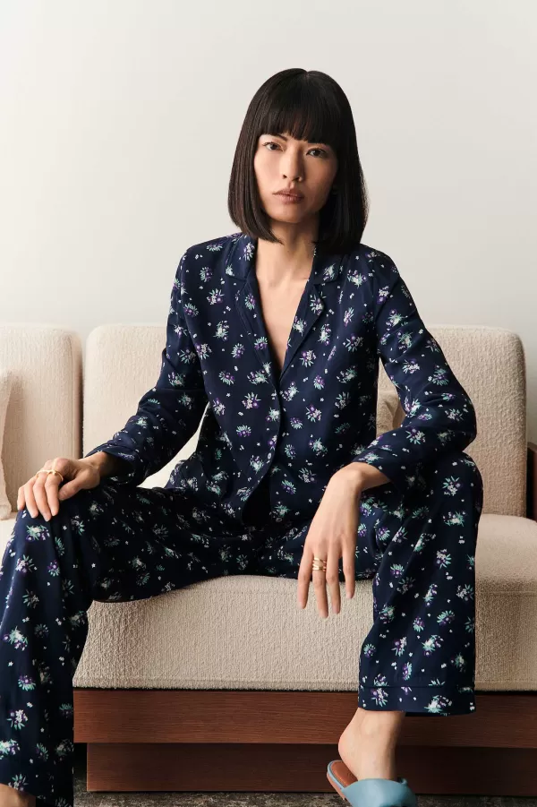 Clearance CAROLL Pyjama Axel Femme Bleu Marine