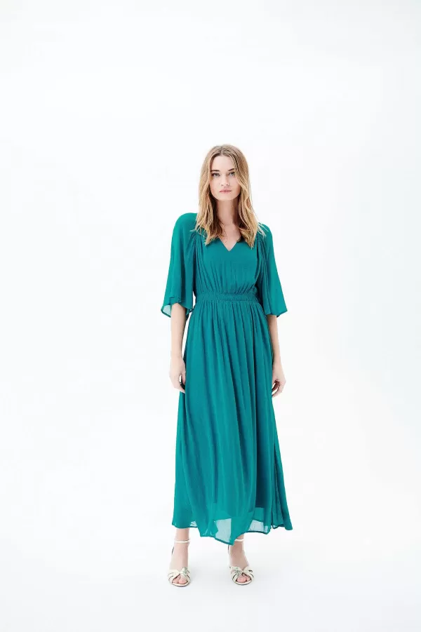 Online CAROLL Robe Regina Femme Bleu Turquoise