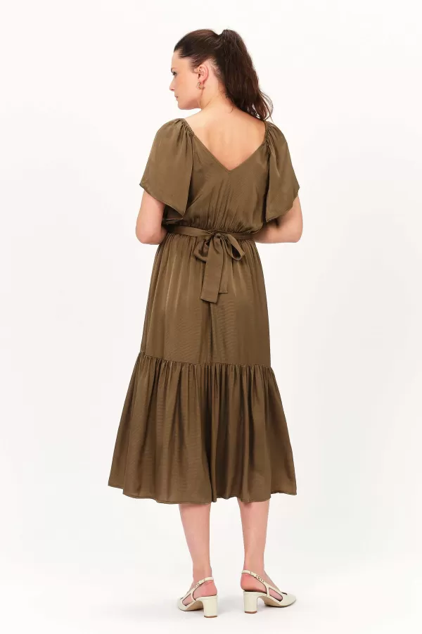 New CAROLL Robe Relaia Femme Vert