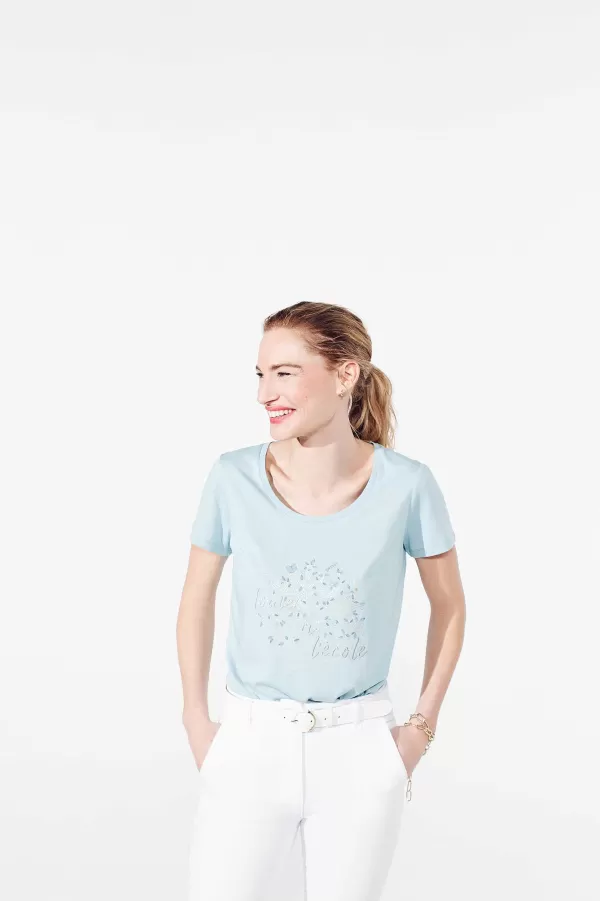 Best Sale CAROLL T-Shirt Nessa Femme Vert Clair