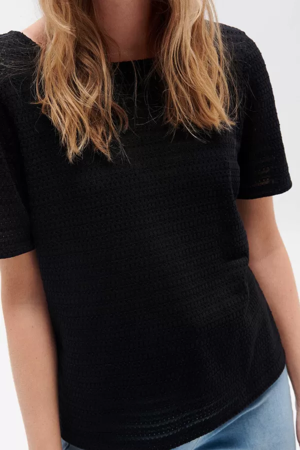 Best CAROLL T-Shirt Palao Femme Noir