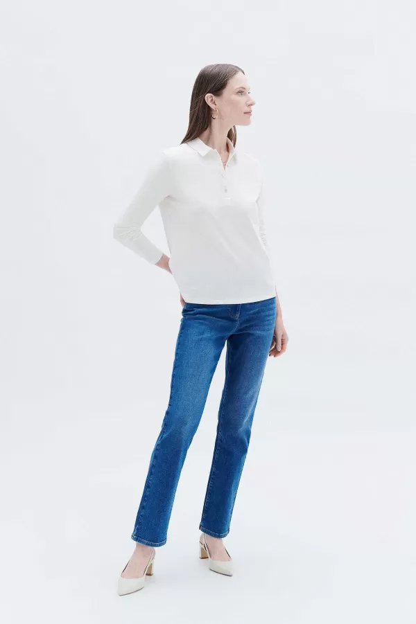 Store CAROLL T-Shirt Tirus Femme Ecru