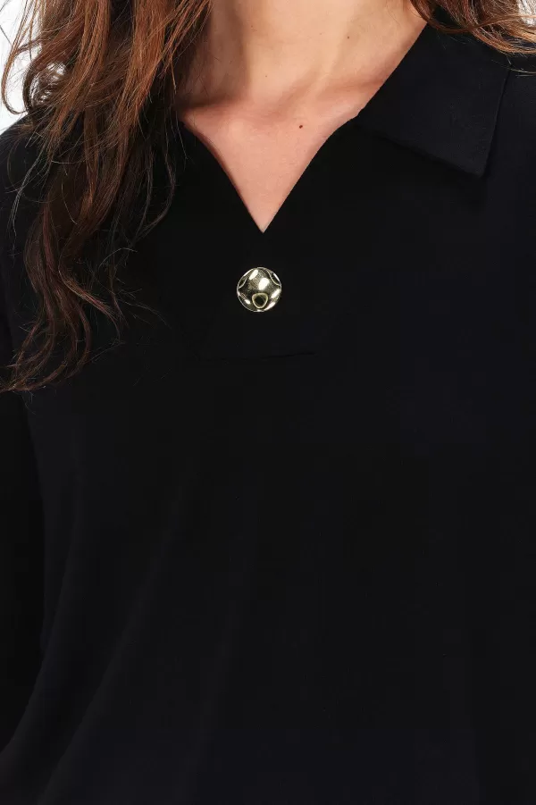 Best CAROLL T-Shirt Tonka Femme Noir