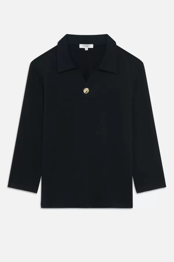 Best CAROLL T-Shirt Tonka Femme Noir